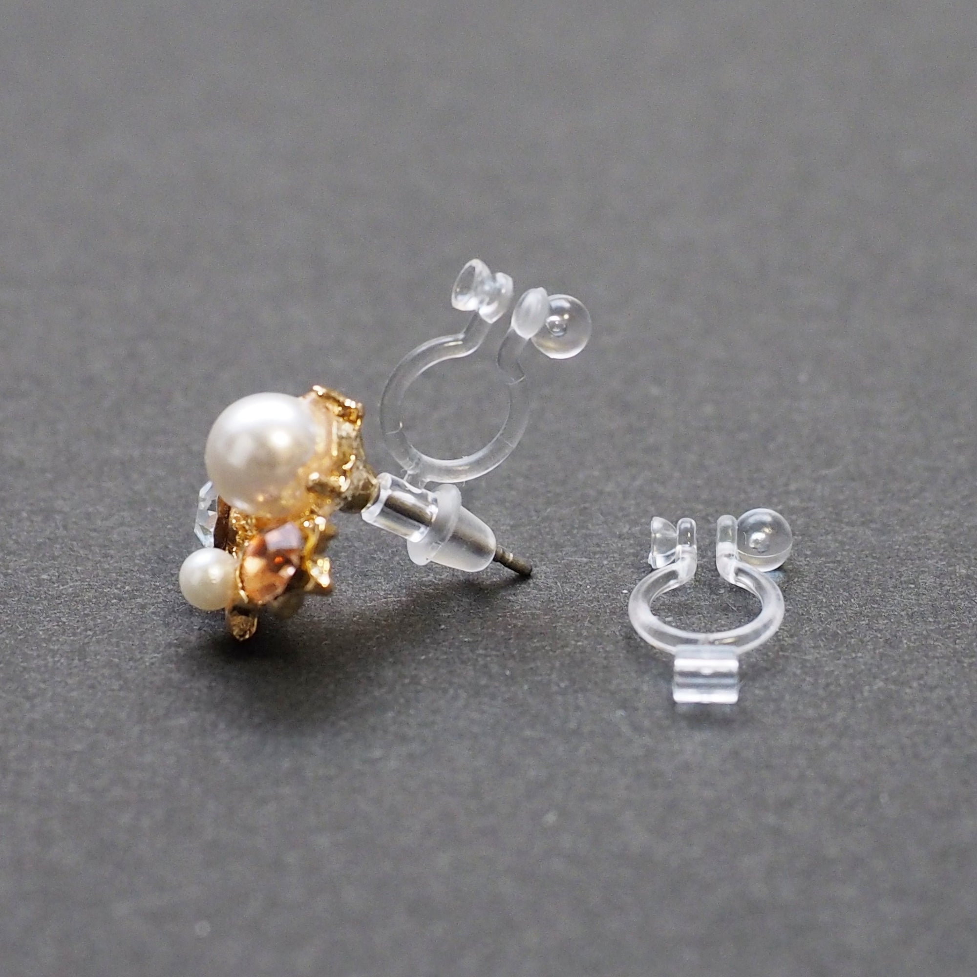 Best seller!  2 pairs of Pierced look and comfortable invisible clip on earring converters - Miyabi Grace
