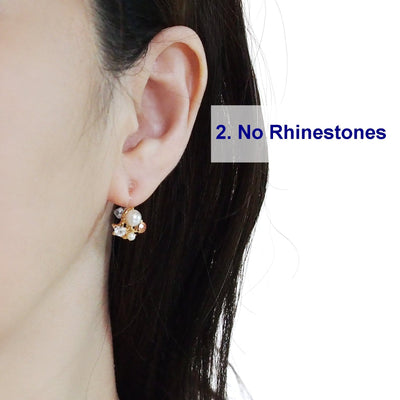 Best seller!  2 pairs of Pierced look and comfortable invisible clip on earring converters - Miyabi Grace