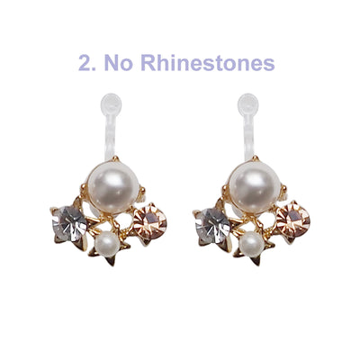 Best seller!  2 pairs of Pierced look and comfortable invisible clip on earring converters - Miyabi Grace