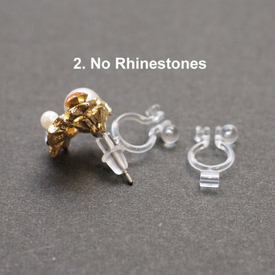 Best seller!  2 pairs of Pierced look and comfortable invisible clip on earring converters - Miyabi Grace