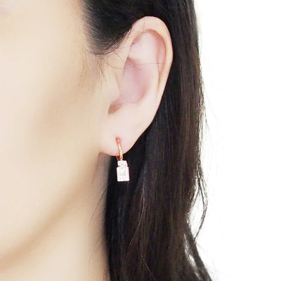 Rose Gold Invisible Clip On Hoop Earrings Converters - Miyabi Grace