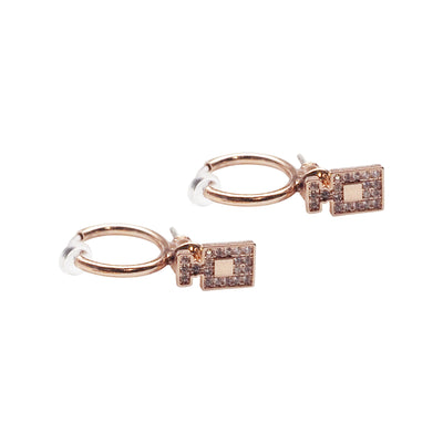 Rose Gold Invisible Clip On Hoop Earrings Converters - Miyabi Grace