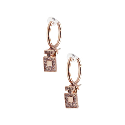 Rose Gold Invisible Clip On Hoop Earrings Converters - Miyabi Grace