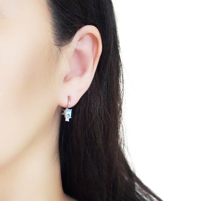 Silver Invisible Clip On Hoop Earrings Converters - Miyabi Grace