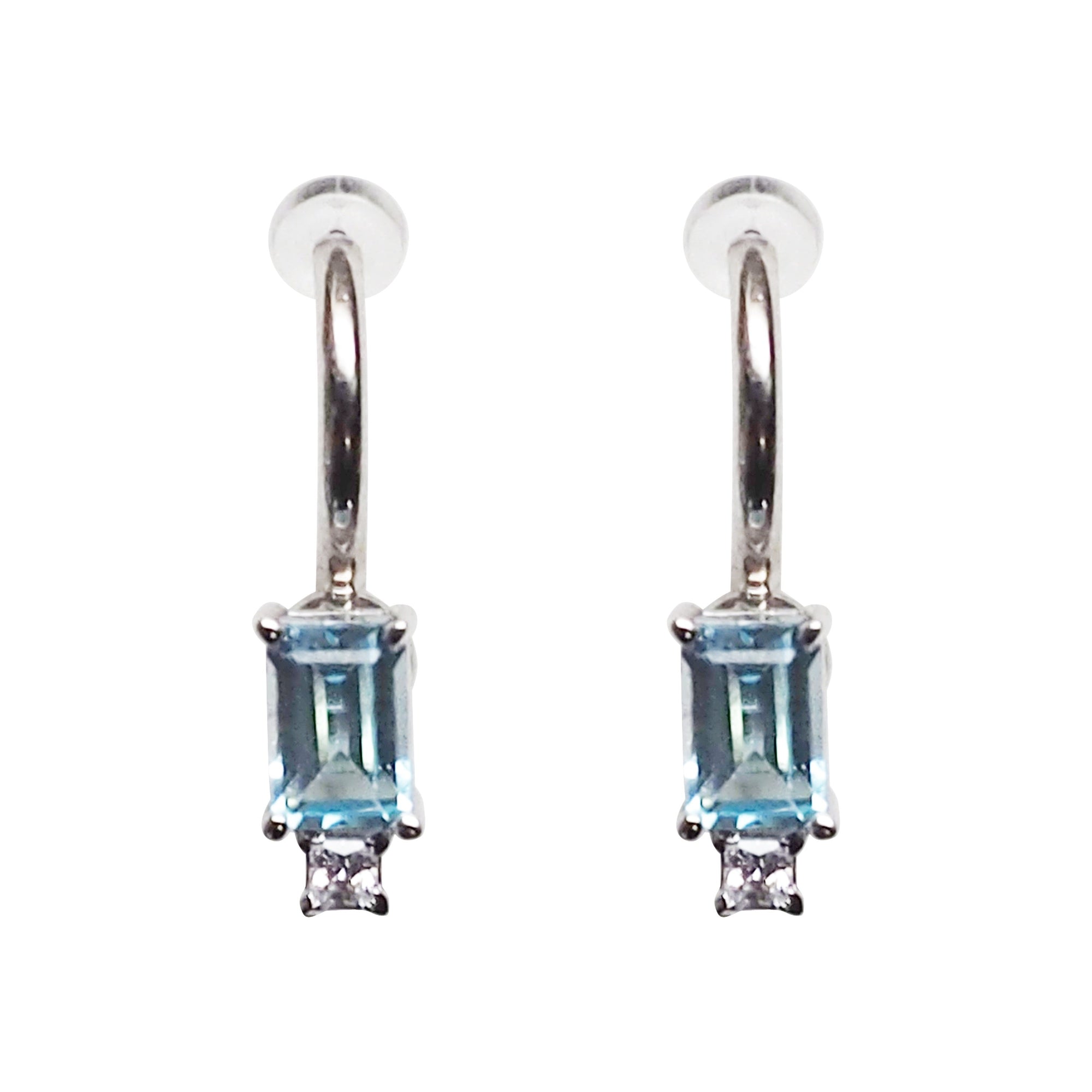 Silver Invisible Clip On Hoop Earrings Converters - Miyabi Grace