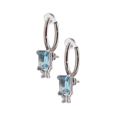 Silver Invisible Clip On Hoop Earrings Converters - Miyabi Grace