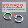 Silver Ball Invisible Clip On Hoop Earrings - Miyabi Grace