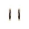 Gold 20mm Thick Hoop Clip Angle Adjustable Spiral Clip On Earrings