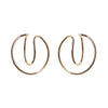 Gold Double HoopEar Cuff Clip On Earrings
