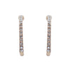 Gold Crystal Hoop Ear Cuff Clip On Earrings