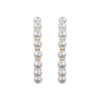 Gold Pearl Hoop Ear Cuff Clip On Earrings