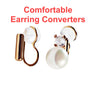 Spiral clip on earrings