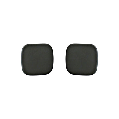 Minimal Square Moss Green Invisible Clip On Earrings