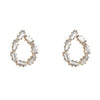 Terdrop Small Crystal Rhinestone Invisible Clip On Earrings