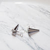 Small Silver Spike BTS K-POP Invisible Clip On Earrings