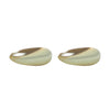 Gold Teardrop Ear Cuff Clip On Earrings