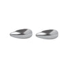 Silver Teardrop Ear Cuff Clip On Earrings