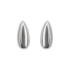 Silver Teardrop Ear Cuff Clip On Earrings
