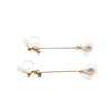 White Teardrop Freshwater Pearl Invisible Clip On Earrings (Gold tone) - miyabigracejewelry.com