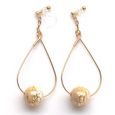 Karakusa invisible clip on earrings - miyabigracejewelry.com