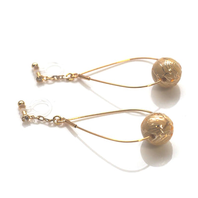 Karakusa invisible clip on earrings - miyabigracejewelry.com