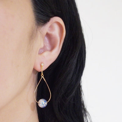 Karakusa invisible clip on earrings - miyabigracejewelry.com