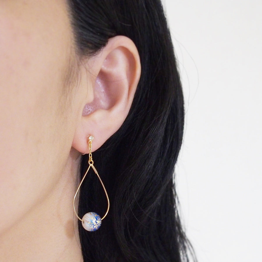 Karakusa invisible clip on earrings - miyabigracejewelry.com