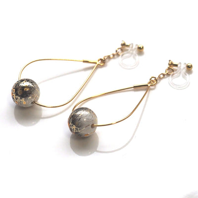 Karakusa invisible clip on earrings - miyabigracejewelry.com