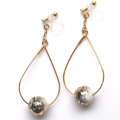 Karakusa invisible clip on earrings - miyabigracejewelry.com