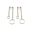 Double sided hoop invisible clip on earrings ( Gold tone ) - miyabigracejewelry.com