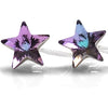 Vitrail Light Star Swarovski crystal invisible clip on stud earrings - miyabigracejewelry.com