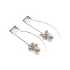 Double Sided White Freshwater Pearl Invisible Clip On Earrings (Silver tone) - miyabigracejewelry.com