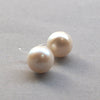 12 mm Freshwater pearl invisible clip on stud earrings - miyabigracejewelry.com
