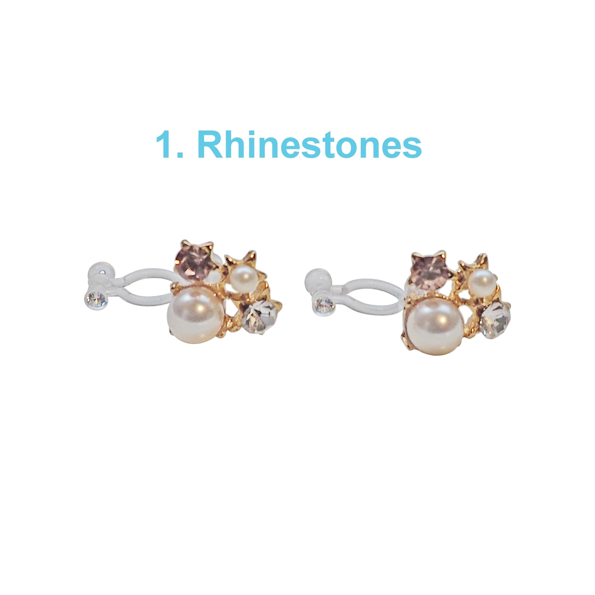 Best seller!  2 pairs of Pierced look and comfortable invisible clip on earring converters - Miyabi Grace