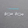Best seller!  2 pairs of Pierced look and comfortable invisible clip on earring converters - Miyabi Grace