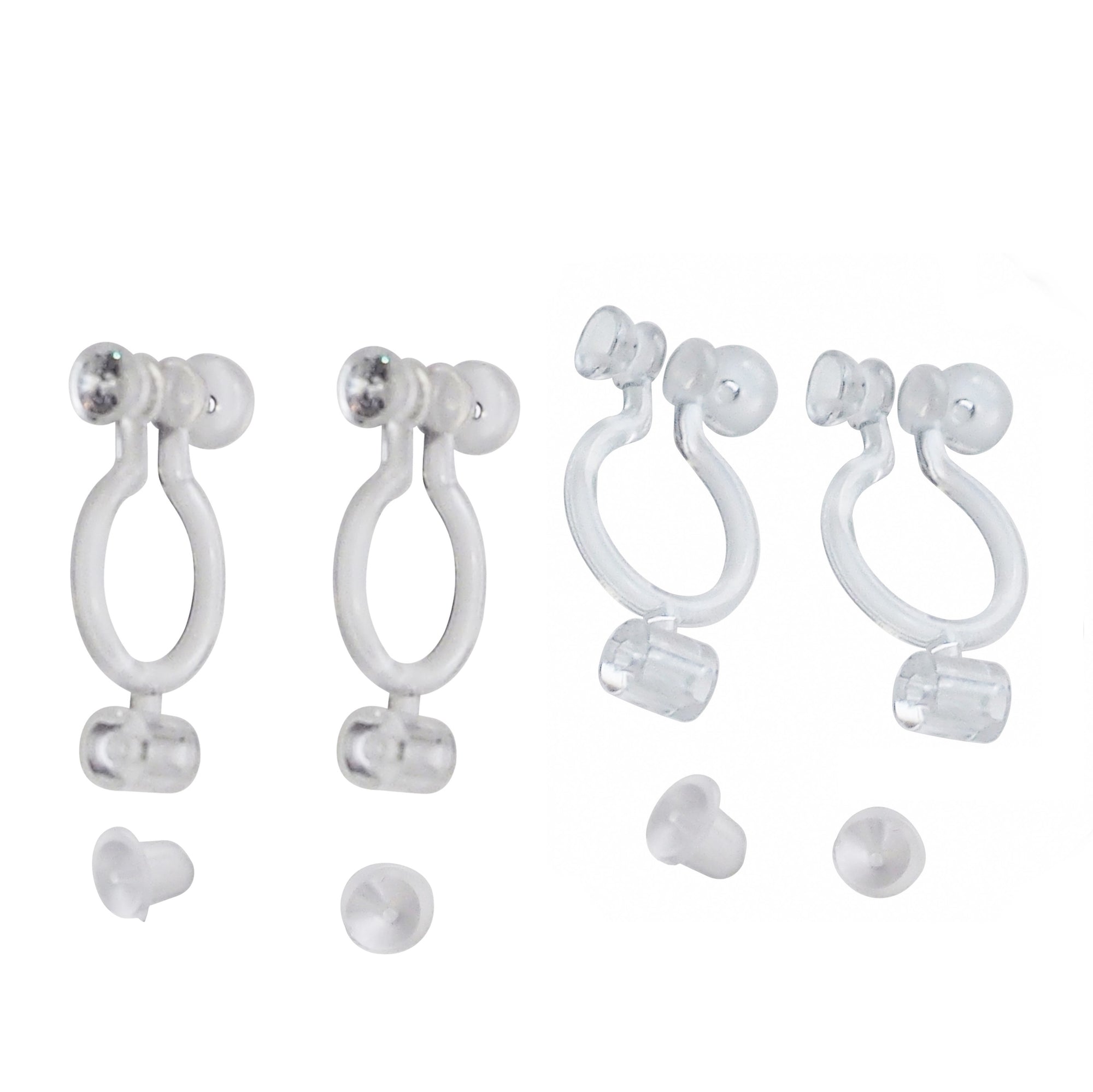 Best seller!  2 pairs of Pierced look and comfortable invisible clip on earring converters