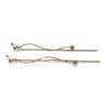 Gold threader invisible clip on earrings - miyabigracejewelry.com