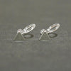 Minimalist Silver Triangle Invisible Clip On Stud Earrings - miyabigracejewelry.com