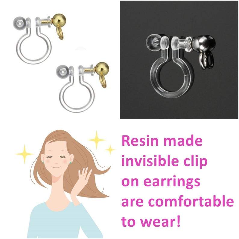 comfortable-pierced-look-Miyabi-Grace-Dangle-Gold-Star-&-CZ-Crystal-Invisible-Clip-On-Earrings